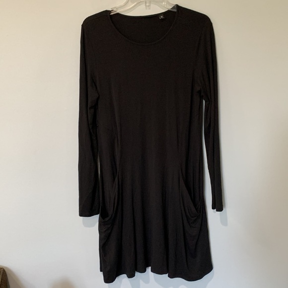 Betabrand Sweatshirt Dress Women's Size XS Black - Picture 4 of 8
